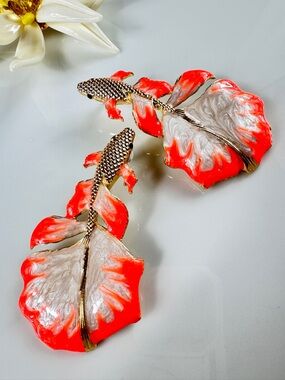 Zara Gold-Tone Fish Post Earrings